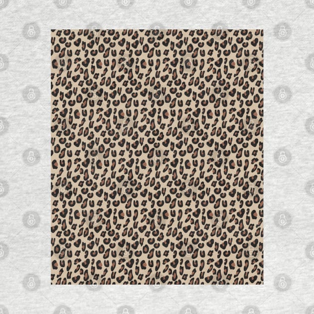 Tan and Brown Leopard Skin Cheetah Print by squeakyricardo